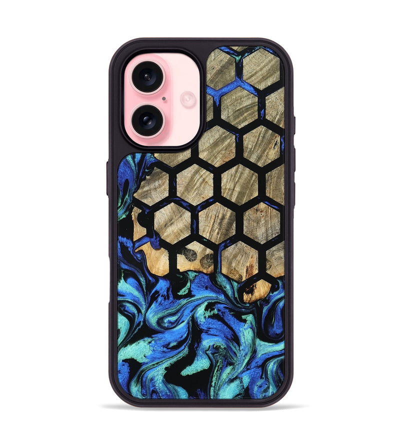 iPhone 16 Wood Phone Case - Kiara (Pattern, 798225)