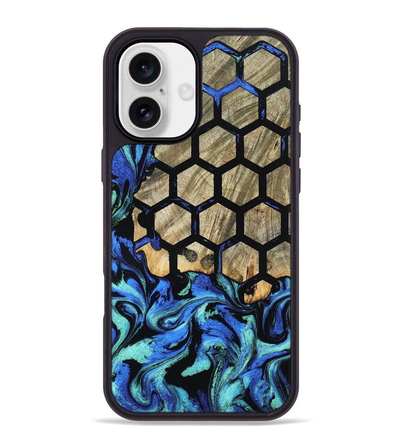 iPhone 16 Plus Wood Phone Case - Kiara (Pattern, 798225)