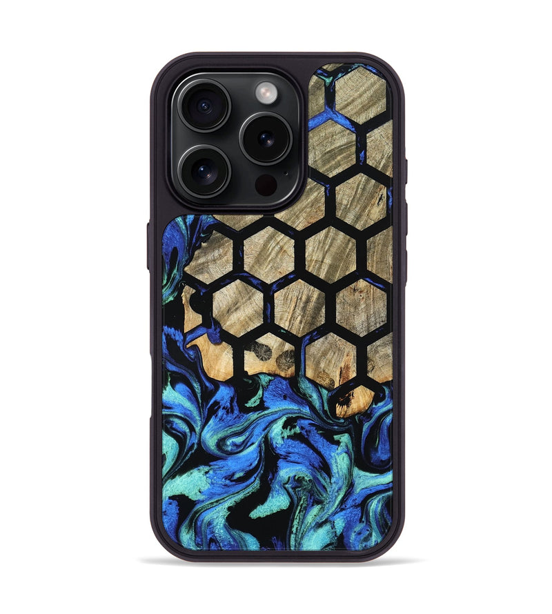iPhone 16 Pro Wood Phone Case - Kiara (Pattern, 798225)
