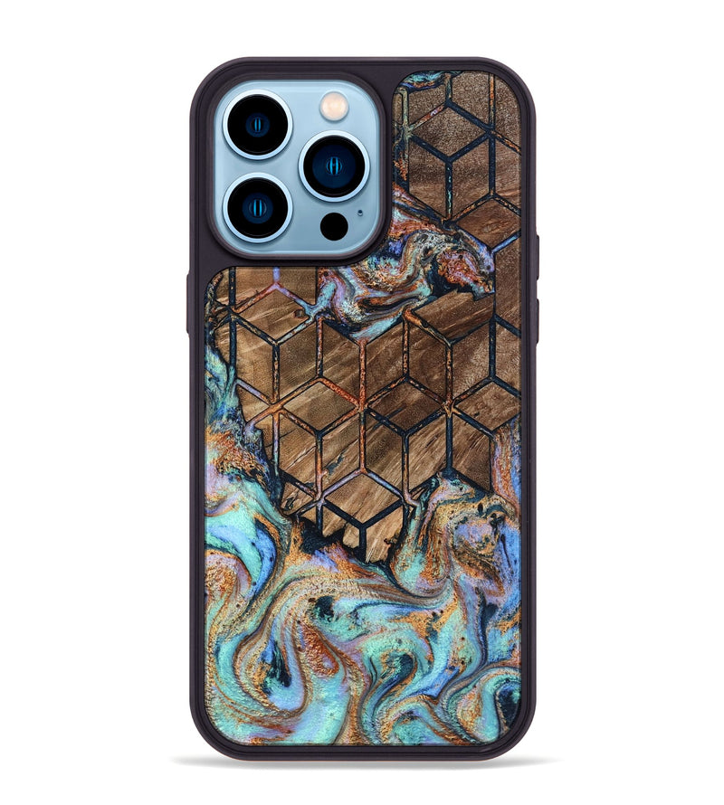 iPhone 14 Pro Max Wood Phone Case - Breanne (Pattern, 798235)