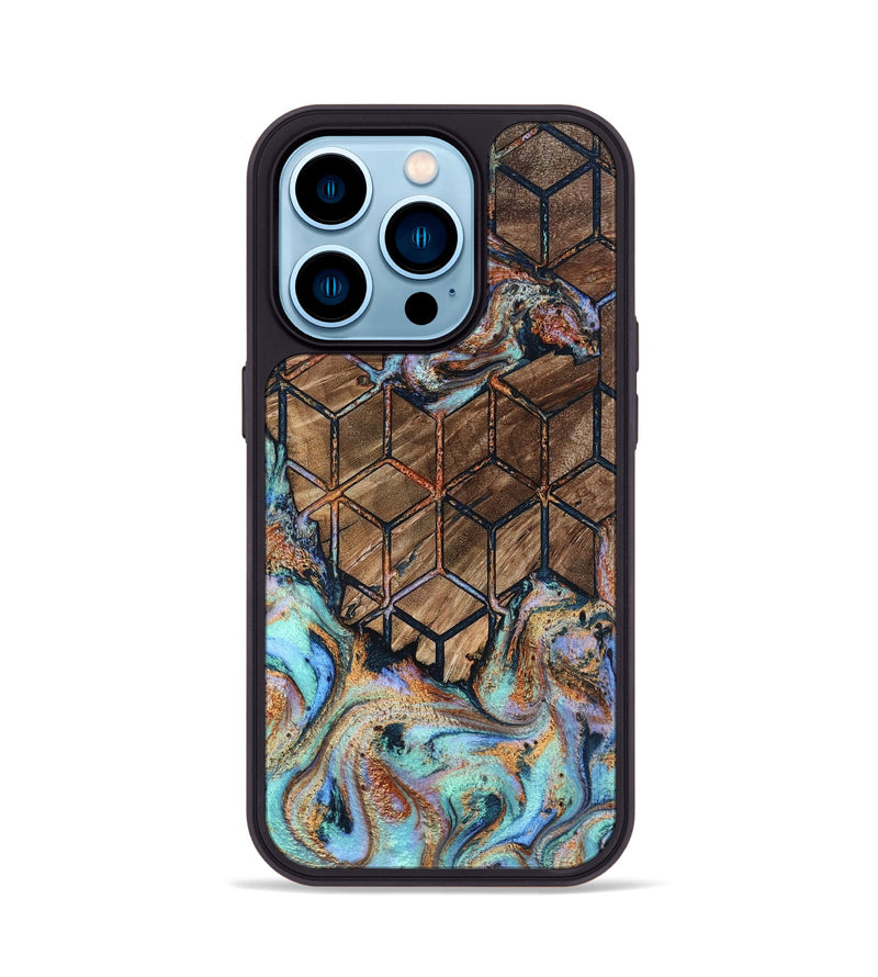 iPhone 14 Pro Wood Phone Case - Breanne (Pattern, 798235)