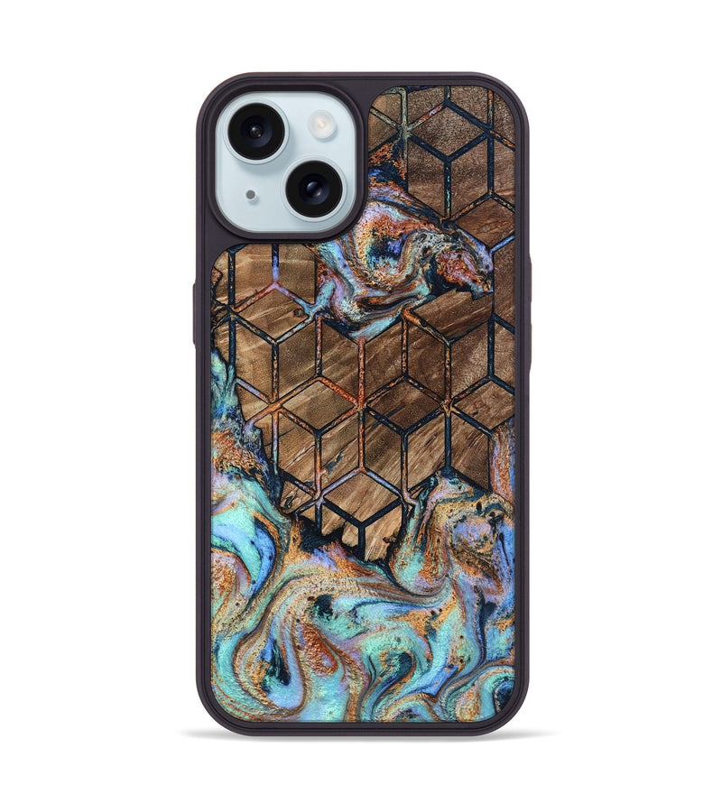 iPhone 15 Wood Phone Case - Breanne (Pattern, 798235)