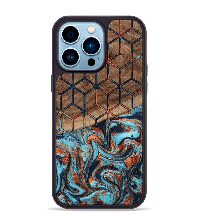 iPhone 14 Pro Max Wood Phone Case - Rilla (Pattern, 798239)