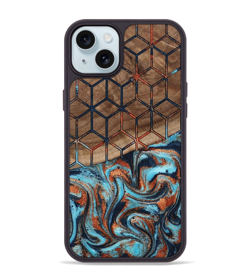iPhone 15 Plus Wood Phone Case - Rilla (Pattern, 798239)