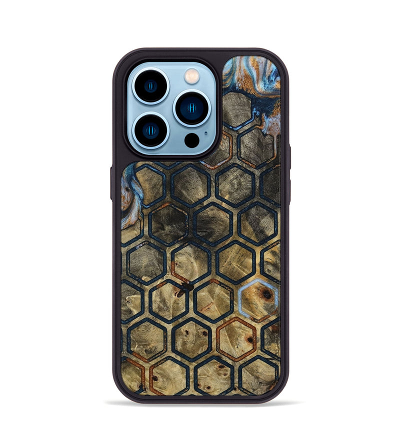 iPhone 14 Pro Wood Phone Case - Alethea (Pattern, 798241)