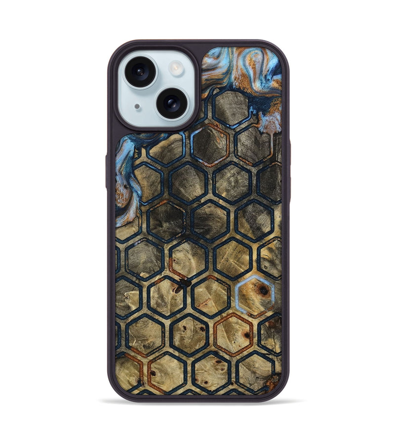 iPhone 15 Wood Phone Case - Alethea (Pattern, 798241)