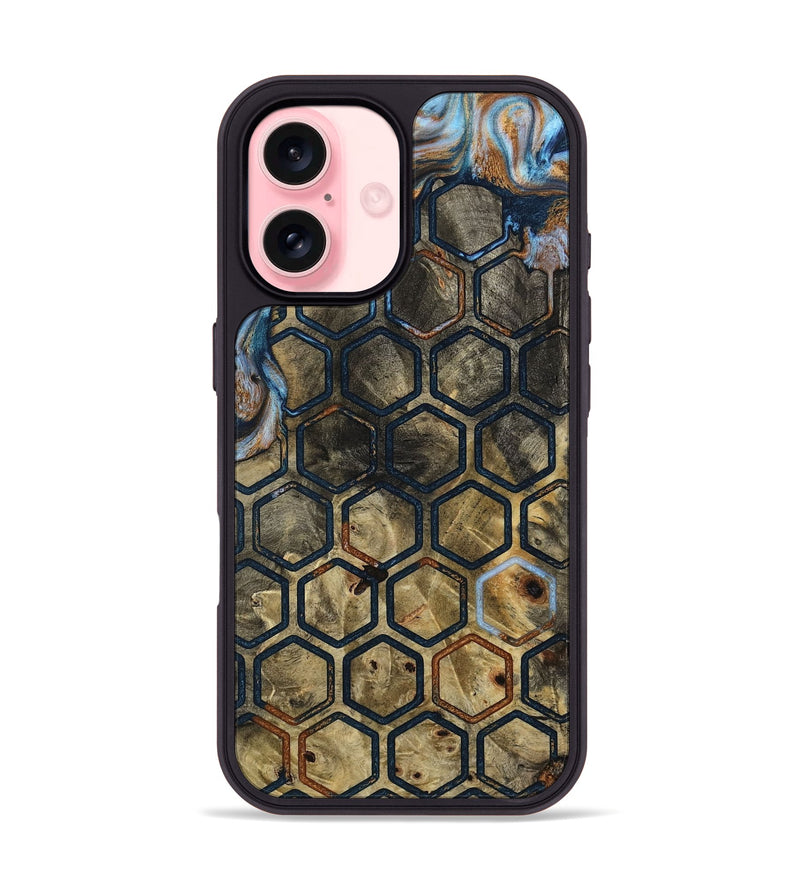 iPhone 16 Wood Phone Case - Alethea (Pattern, 798241)