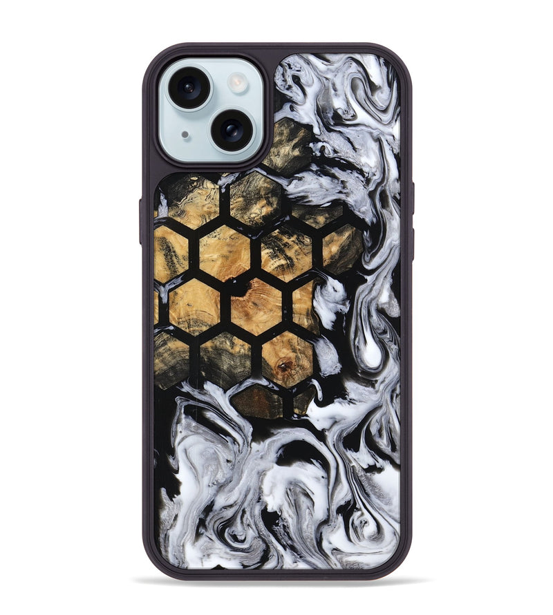 iPhone 15 Plus Wood Phone Case - Johana (Pattern, 798248)