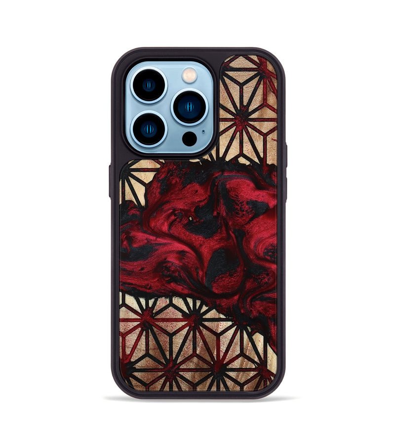 iPhone 14 Pro Wood Phone Case - Stewart (Pattern, 798254)