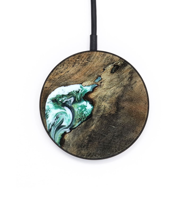Circle Wood Wireless Charger - Sol (Green, 798258)