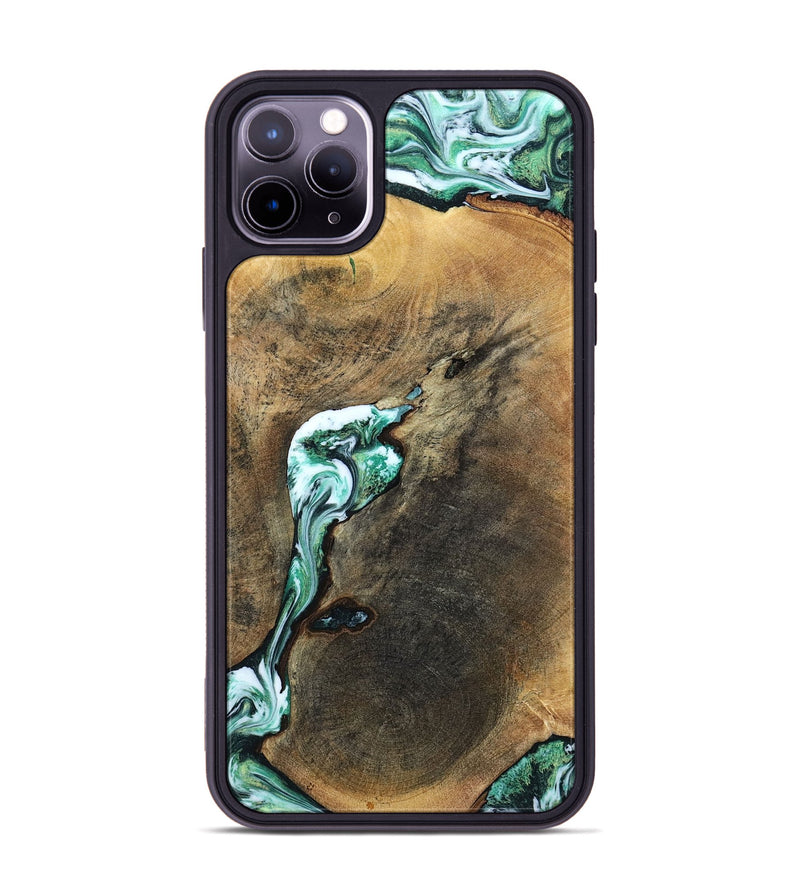 iPhone 11 Pro Max Wood Phone Case - Sol (Green, 798258)