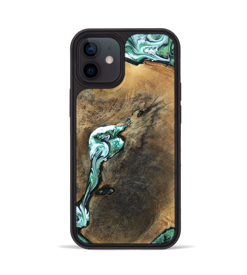 iPhone 12 Wood Phone Case - Sol (Green, 798258)