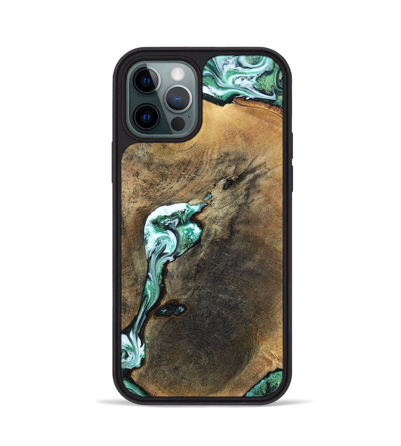 iPhone 12 Pro Wood Phone Case - Sol (Green, 798258)