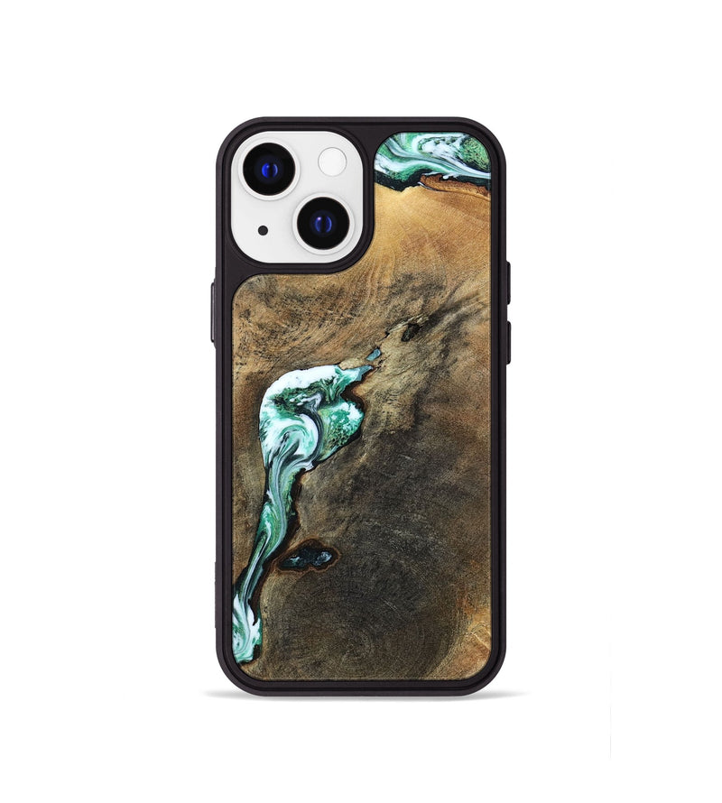 iPhone 13 mini Wood Phone Case - Sol (Green, 798258)