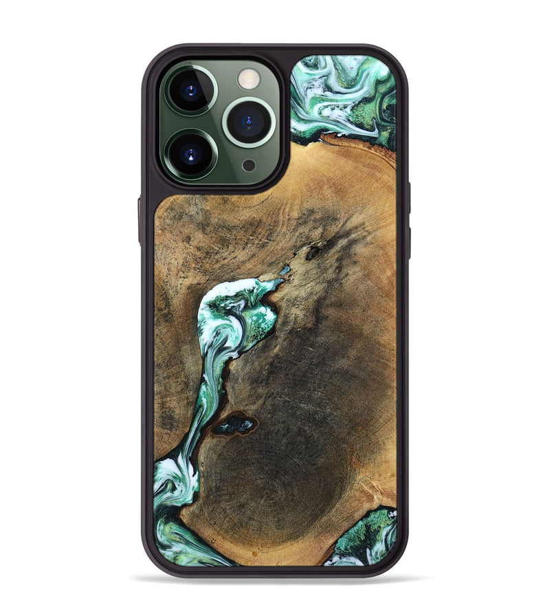iPhone 13 Pro Max Wood Phone Case - Sol (Green, 798258)