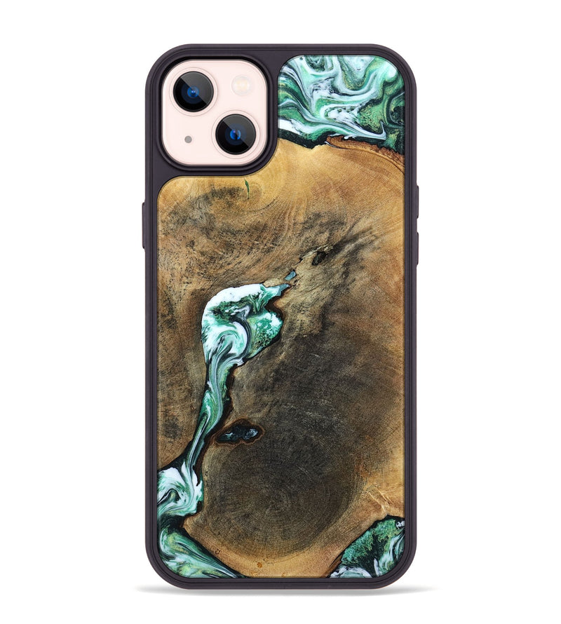 iPhone 14 Plus Wood Phone Case - Sol (Green, 798258)