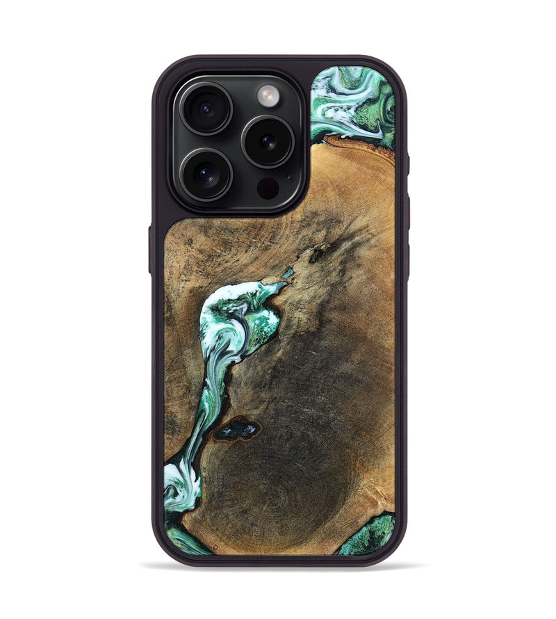 iPhone 15 Pro Wood Phone Case - Sol (Green, 798258)