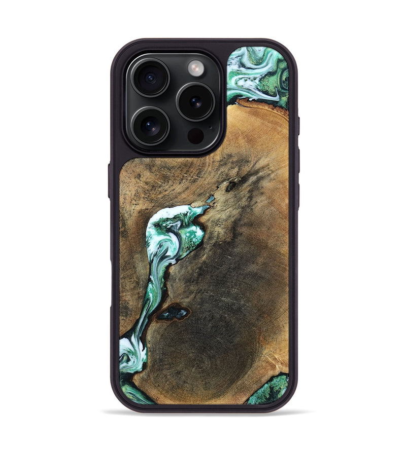 iPhone 16 Pro Wood Phone Case - Sol (Green, 798258)