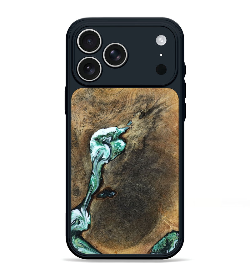 iPhone 17 Pro Max Wood Phone Case - Sol (Green, 798258)