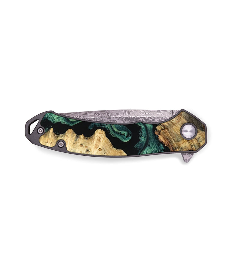 EDC Wood Pocket Knife - Ally (Green, 798259)