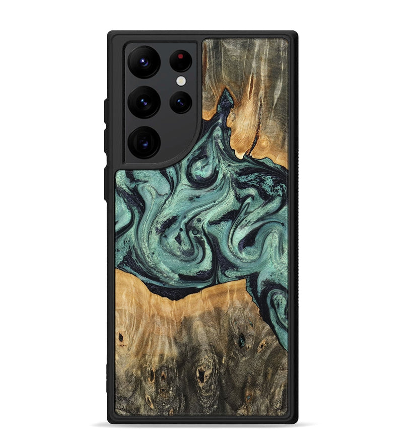 Galaxy S22 Ultra Wood Phone Case - Shiloh (Green, 798260)