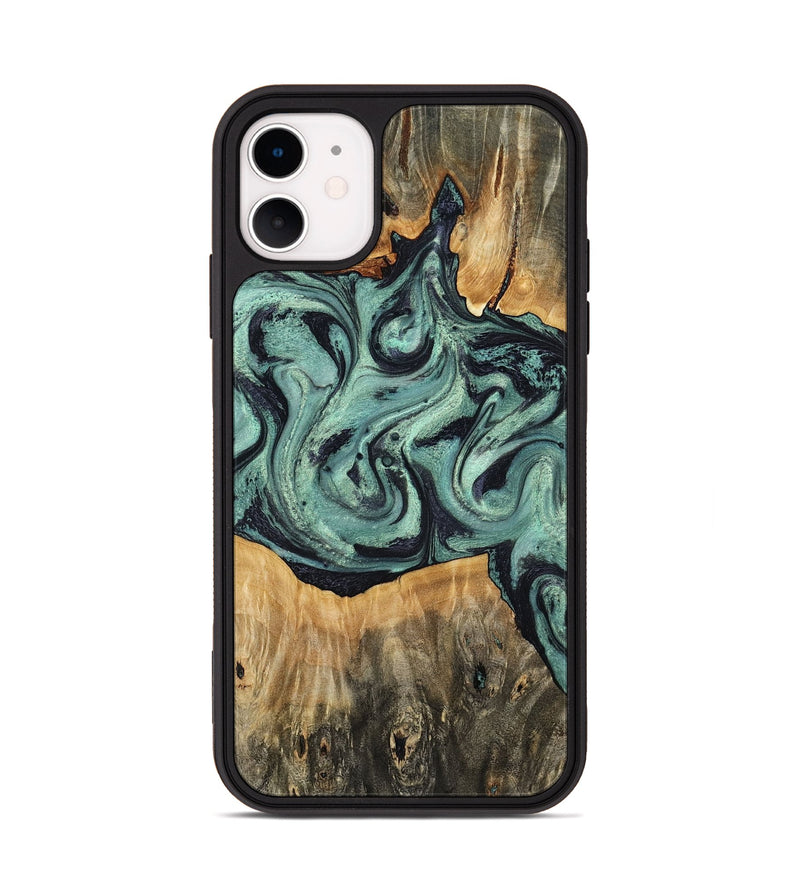 iPhone 11 Wood Phone Case - Shiloh (Green, 798260)