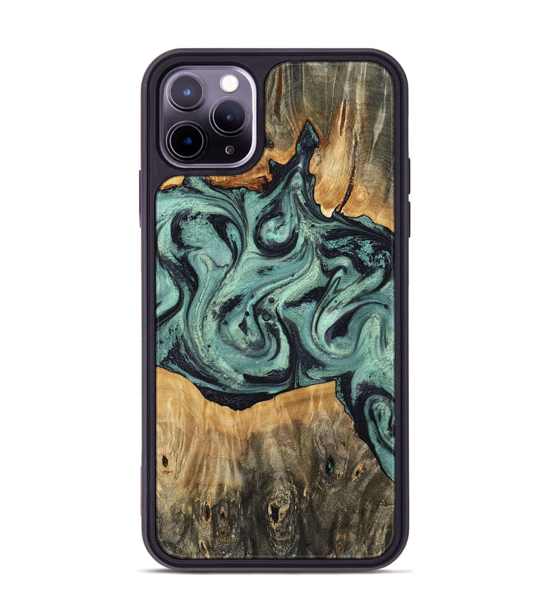 iPhone 11 Pro Max Wood Phone Case - Shiloh (Green, 798260)