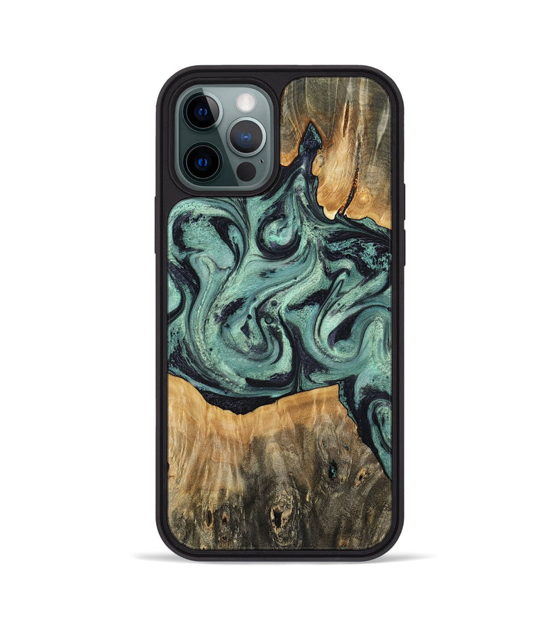 iPhone 12 Pro Wood Phone Case - Shiloh (Green, 798260)