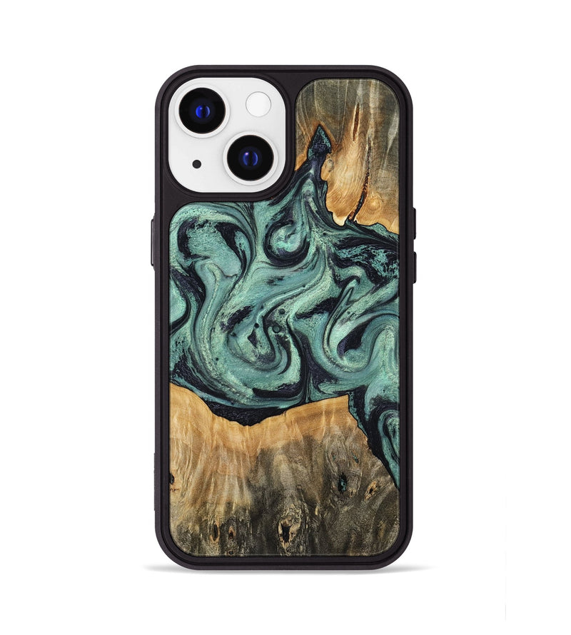 iPhone 13 Wood Phone Case - Shiloh (Green, 798260)