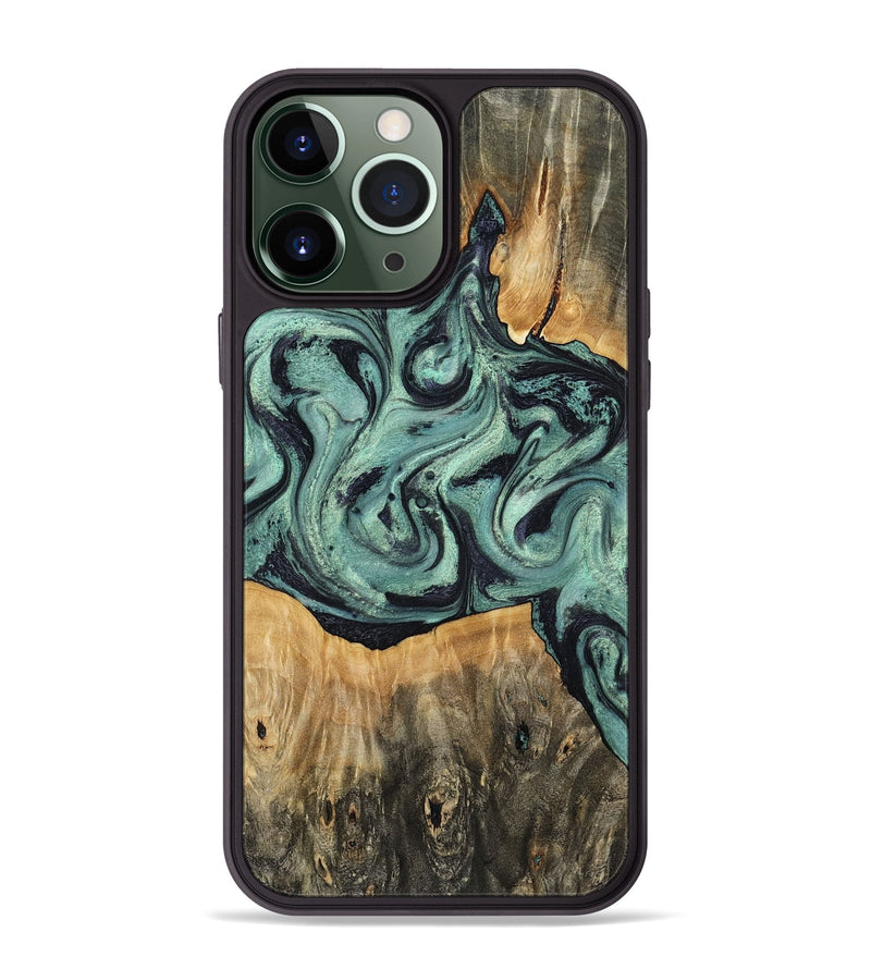 iPhone 13 Pro Max Wood Phone Case - Shiloh (Green, 798260)