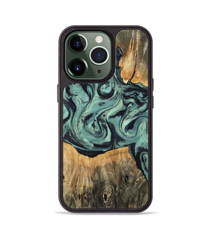 iPhone 13 Pro Wood Phone Case - Shiloh (Green, 798260)