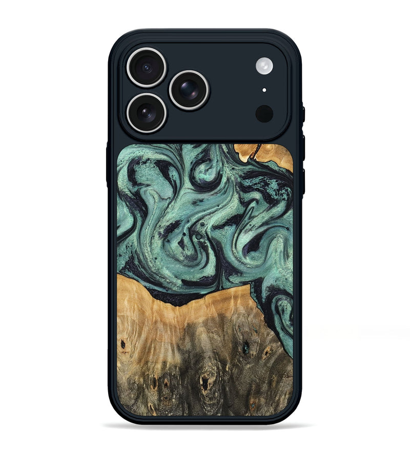 iPhone 17 Pro Max Wood Phone Case - Shiloh (Green, 798260)