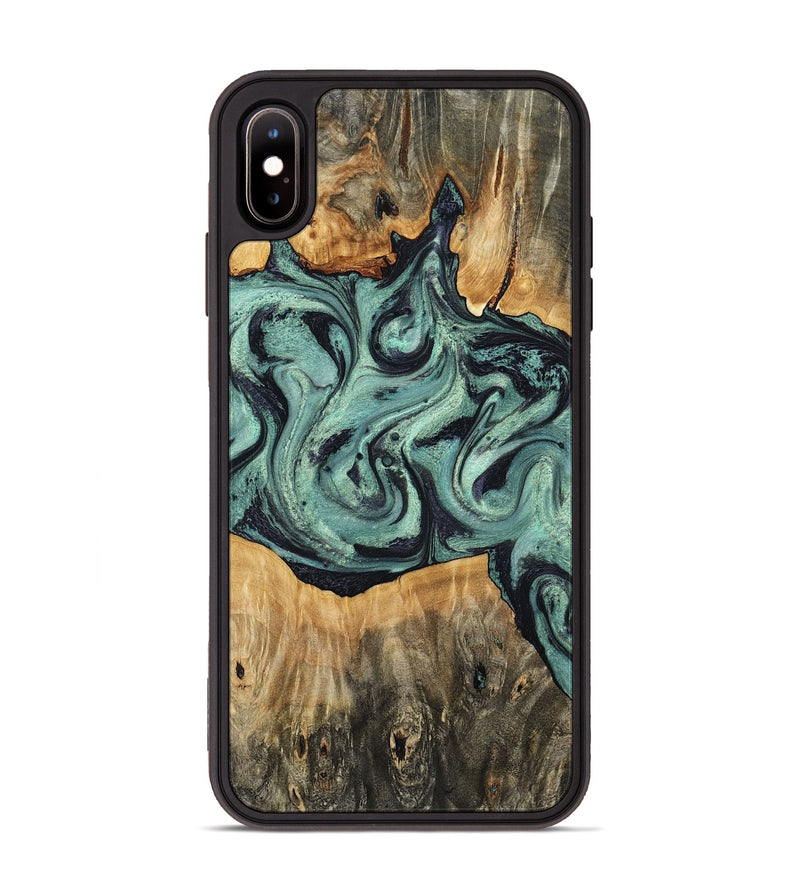 iPhone Xs Max Wood Phone Case - Shiloh (Green, 798260)