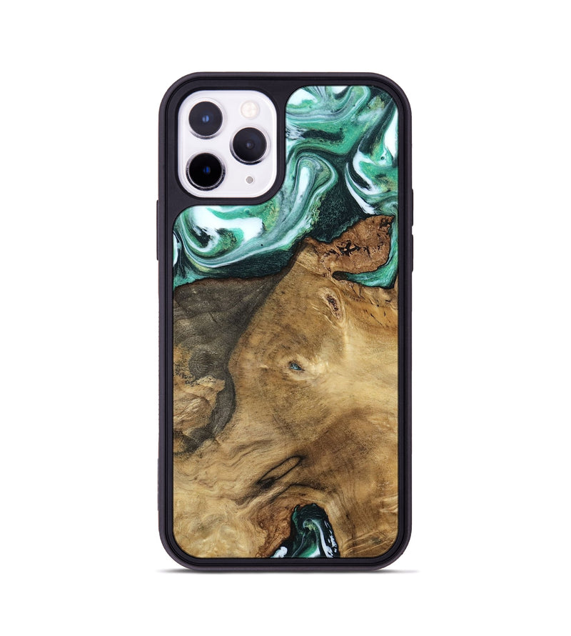 iPhone 11 Pro Wood Phone Case - Carley (Green, 798261)
