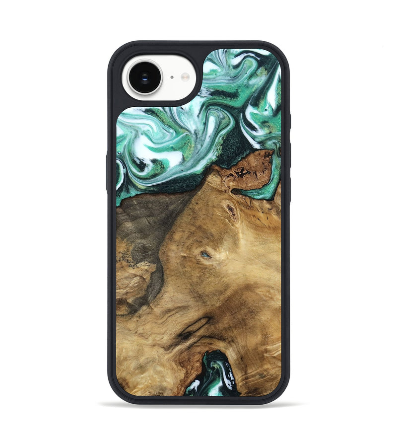 iPhone 16e Wood Phone Case - Carley (Green, 798261)