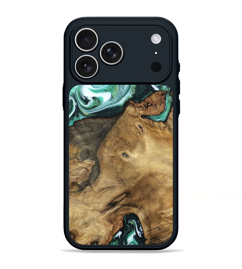 iPhone 17 Pro Max Wood Phone Case - Carley (Green, 798261)