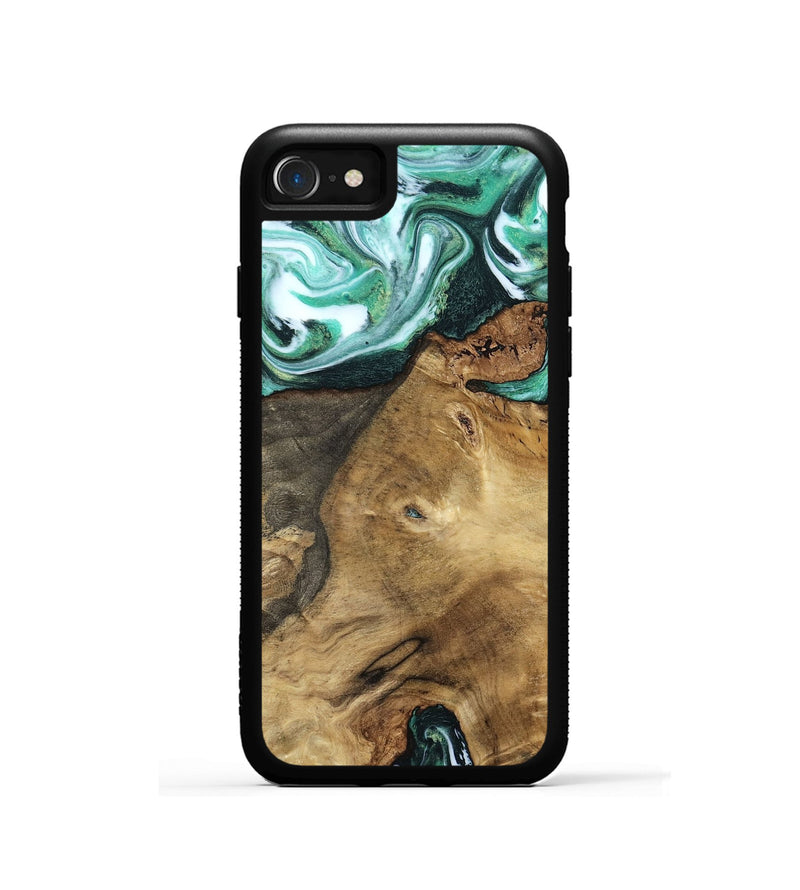 iPhone SE Wood Phone Case - Carley (Green, 798261)