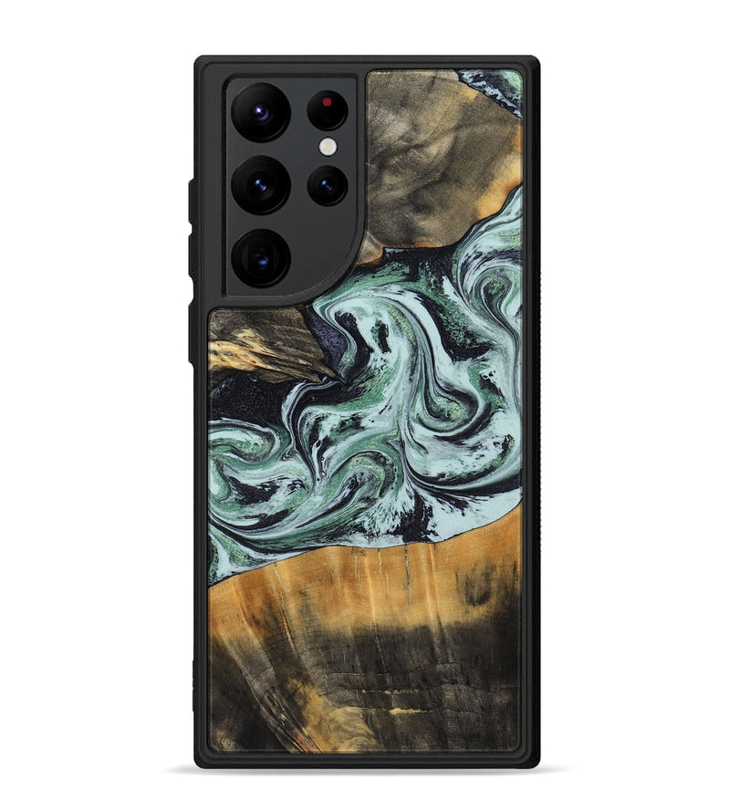 Galaxy S22 Ultra Wood Phone Case - Kendal (Green, 798263)