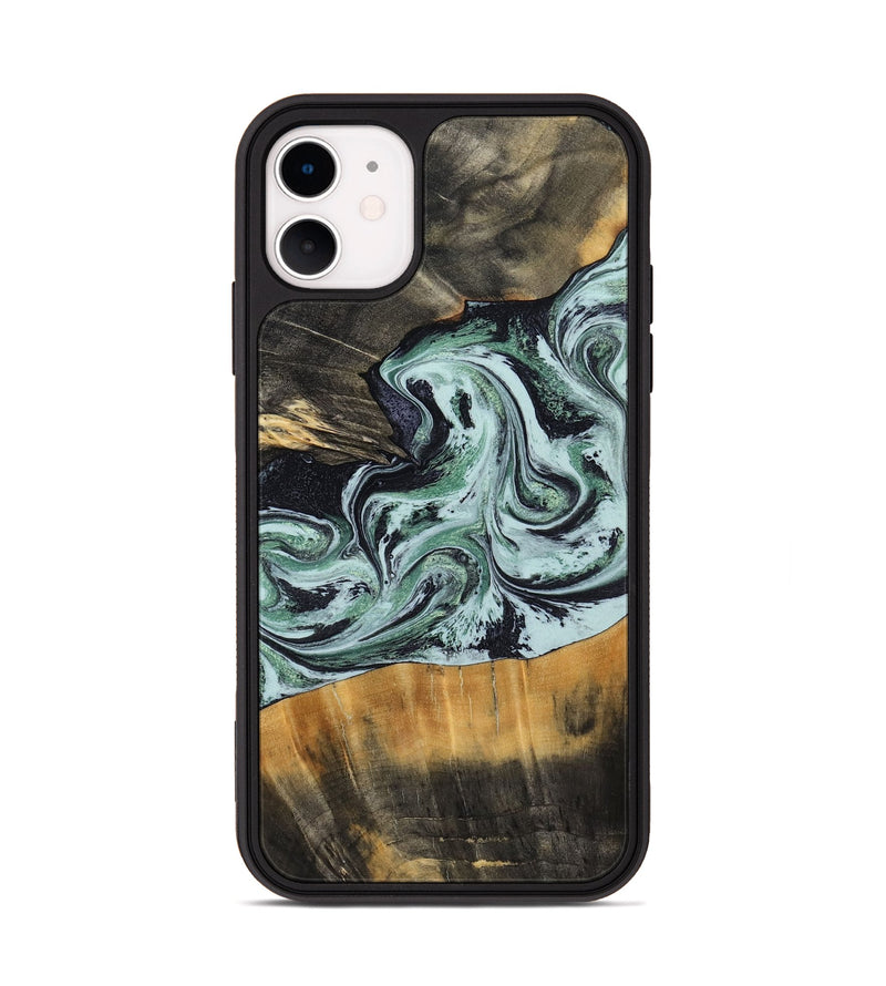 iPhone 11 Wood Phone Case - Kendal (Green, 798263)