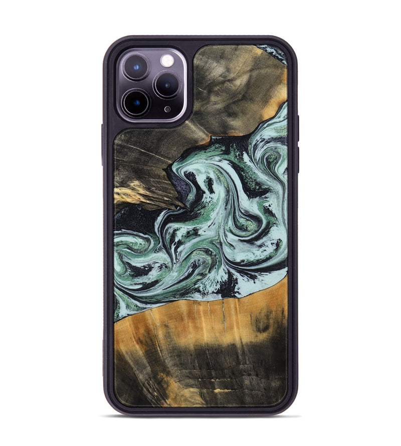 iPhone 11 Pro Max Wood Phone Case - Kendal (Green, 798263)