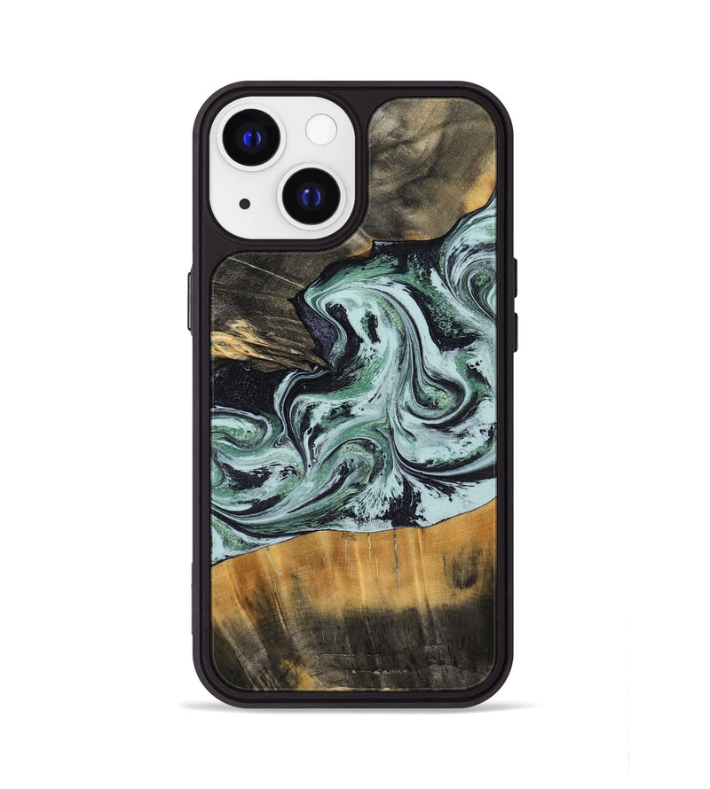 iPhone 13 Wood Phone Case - Kendal (Green, 798263)