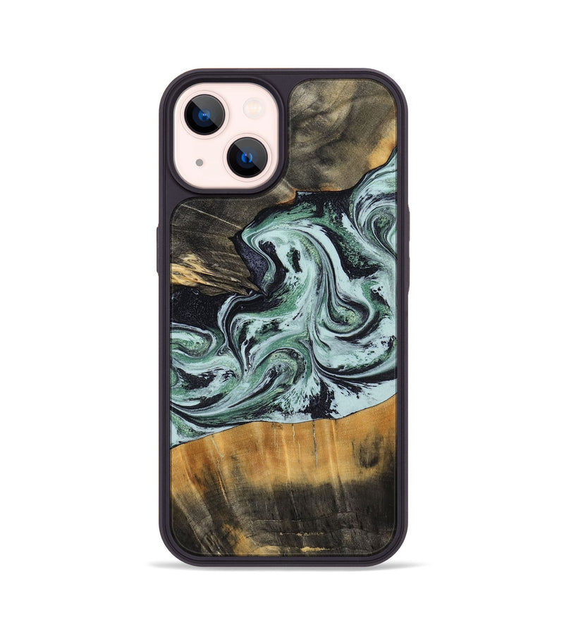 iPhone 14 Wood Phone Case - Kendal (Green, 798263)