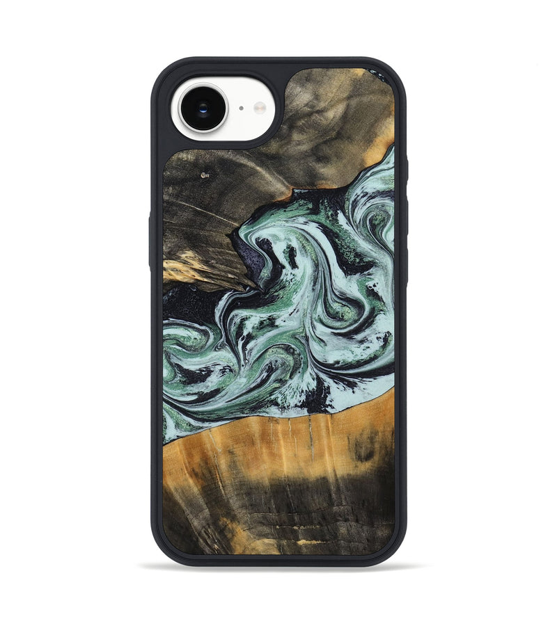 iPhone 16e Wood Phone Case - Kendal (Green, 798263)