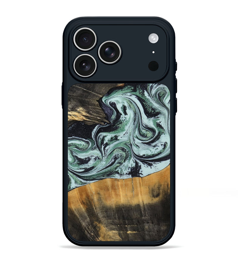 iPhone 17 Pro Max Wood Phone Case - Kendal (Green, 798263)