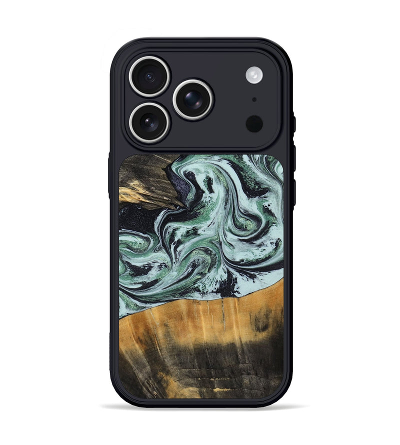 iPhone 17 Pro Wood Phone Case - Kendal (Green, 798263)