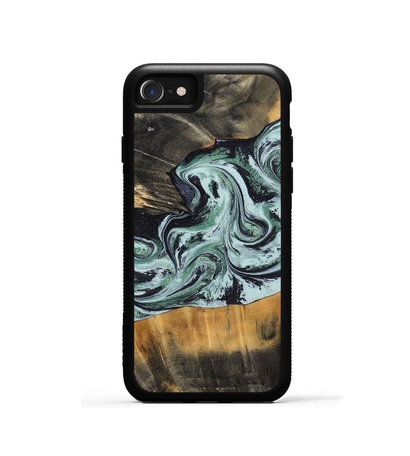 iPhone SE Wood Phone Case - Kendal (Green, 798263)