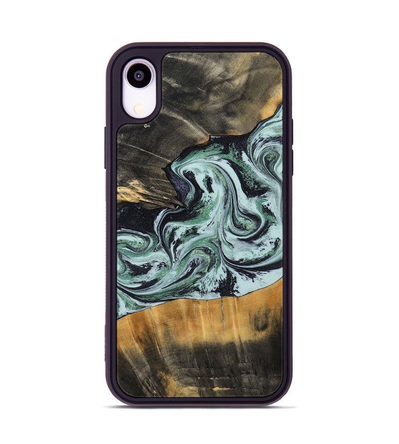 iPhone Xr Wood Phone Case - Kendal (Green, 798263)