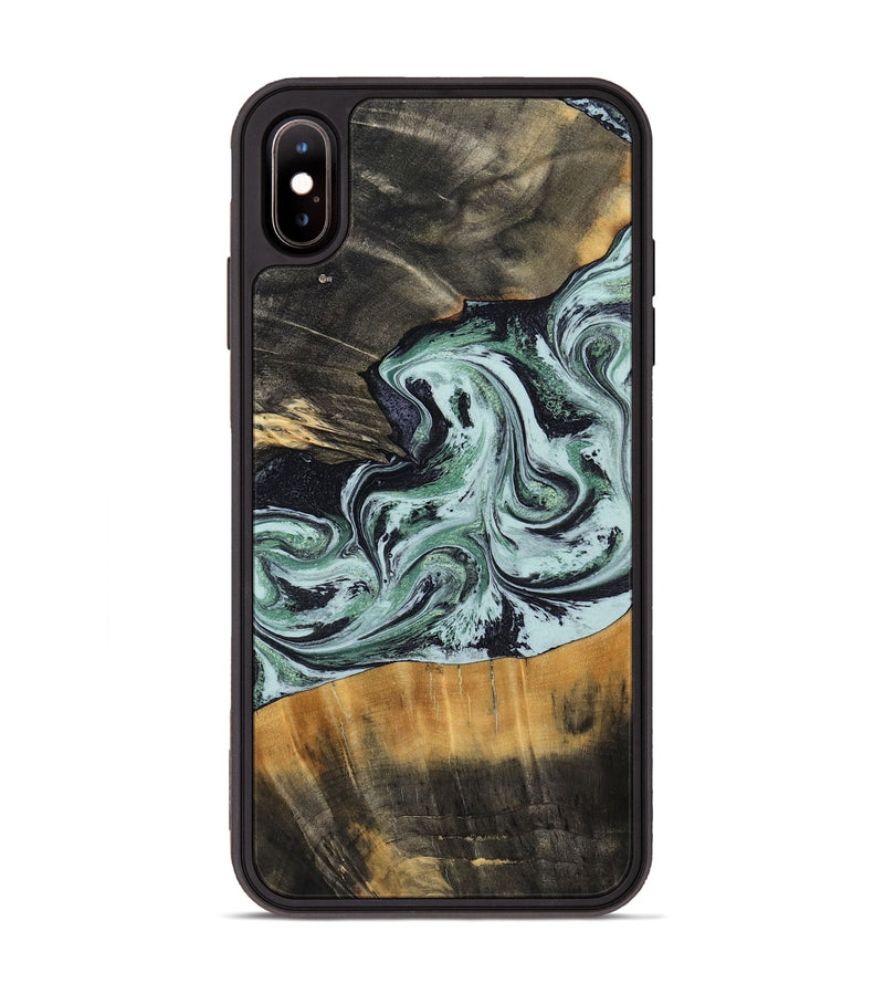 iPhone Xs Max Wood Phone Case - Kendal (Green, 798263)