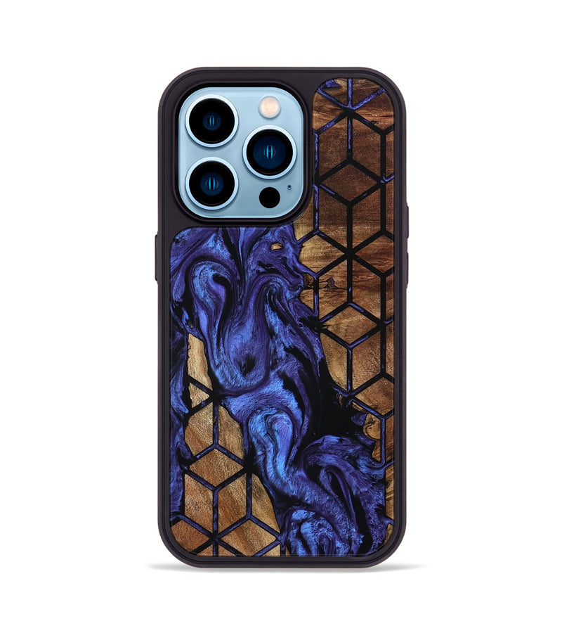 iPhone 14 Pro Wood Phone Case - Amanda (Pattern, 798274)