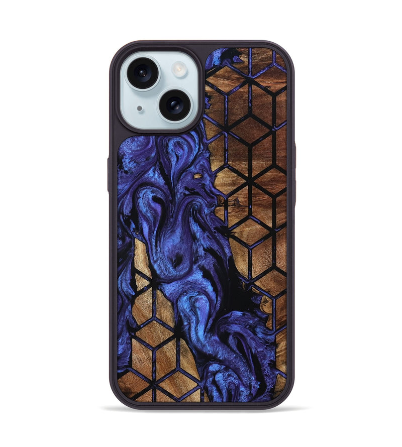 iPhone 15 Wood Phone Case - Amanda (Pattern, 798274)